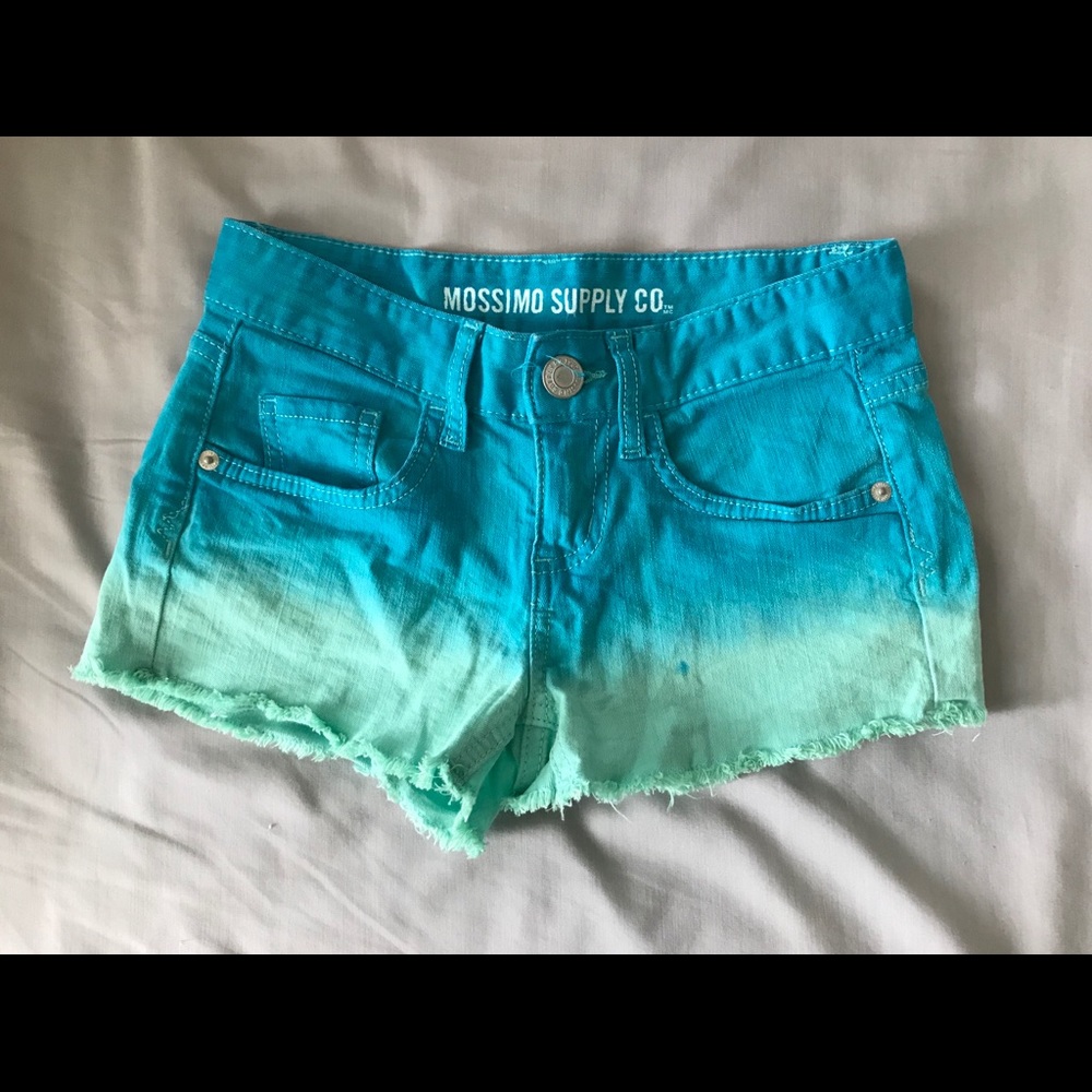 Juniors Mossimo Supply Co Blue Ombré Shorts